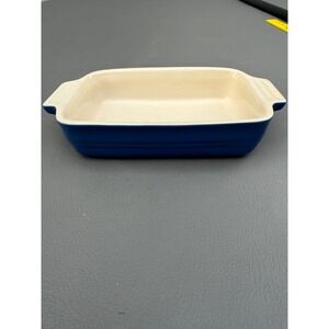 Le Creuset Cobalt Blue Stoneware Rectangular Baker Casserole Dish 14-22 9 Inch